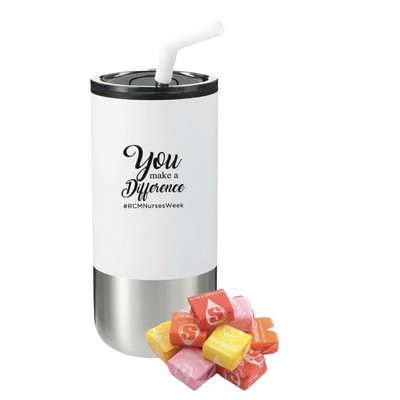 16 oz Stainless Tumbler with Starburst Candy